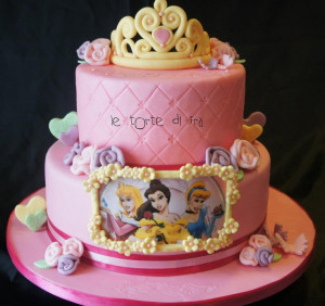 disney princess 1st birthday cake