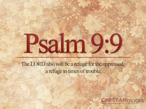 Psalm 9:9 – The LORD is a Refuge Papel de Parede Imagem