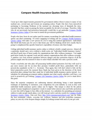 Compare Health Insurance Quotes Online by interperhours