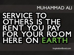 Serve Quotes – Muhammad Ali