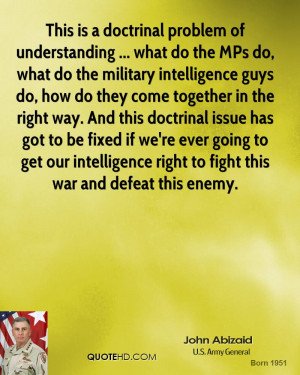 This is a doctrinal problem of understanding ... what do the MPs do ...