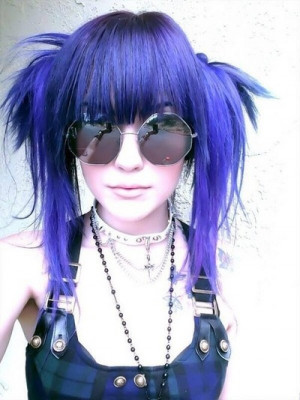 leda muir purple hair