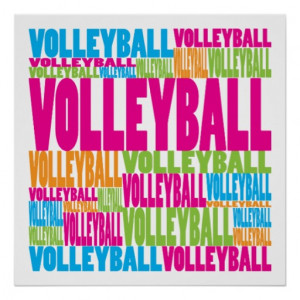 Colorful Volleyball Poster