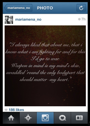 Maria Mena Teases with Lyric Quotes