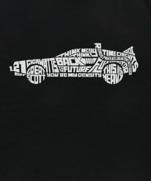 DeLorean Quotes T-Shirt Logo