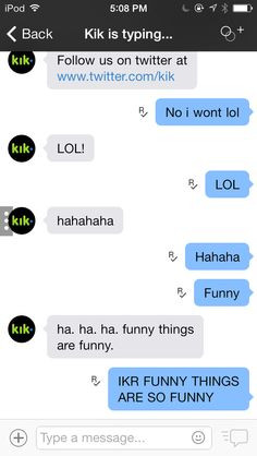 My convo with kik team More