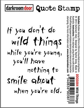 Wild Thing - Quotes Stamp (Cling Foam Stamp) [DDQS004]