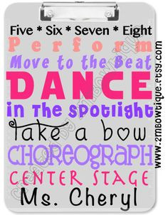 Dance Teacher Gift Idea (Free Printable