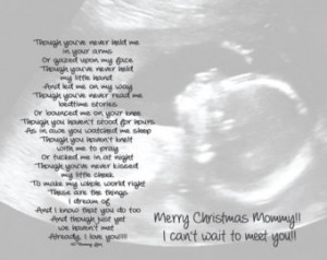 ... for Expecting Dad or Mom from unborn child Personalized Poetry Print
