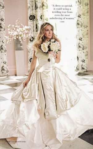 Carrie Bradshaw wedding photo shoot | 16 ?????