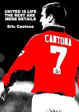 ERIC CANTONA UNITED INSPIRATIONAL QUOTE POSTER / PRINT / PICTURE