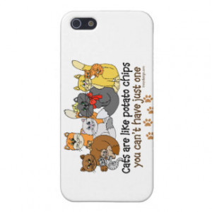 Cats are like potato chips case for iPhone 5/5S
