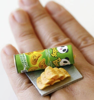 Cute Japanese Ring Panda Pringles by fingerfooddelight miniature food ...