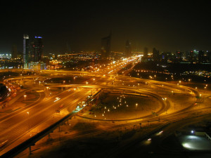 Sheikh Zayed Road @ Night by kyzer