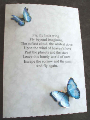 ... butterflies embellishments. The verse continues onto the inside of the