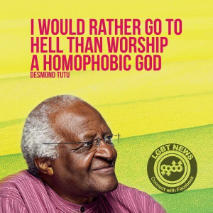 rather go to hell than worship a homophobic God.