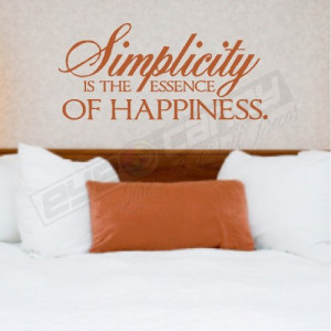 Simplicity is the...Family Wall Quotes Words Sayings Lettering