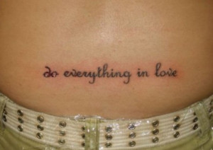 Very Short Tattoo Love Quotes for Her