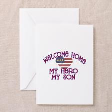Welcome Home my Hero my son Greeting Cards (Packag for