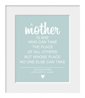 Mother's Day, Wedding Gift for Mom, Mother Mom Mum Quote Art Print ...