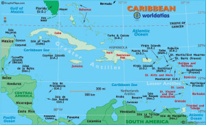 Caribbean Island Maps Printable
