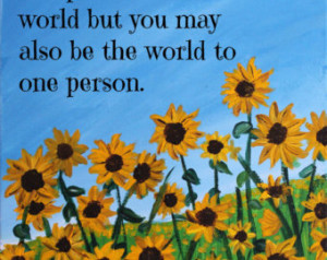 ... On Canvas, Poem Prints, Sentimental Gift, Custom Poem, Sunflower Poem