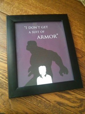 Avengers-inspired Hulk, Bruce Banner silhouette and quote print, 8