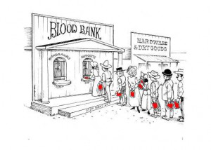 This is how blood donations should be more deposits than withdrawals ...