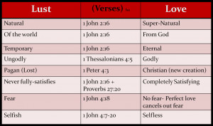 everything in the world—the lust of the flesh, the lust of the eyes ...