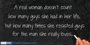 real woman doesnt count how many