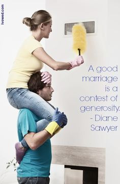 ... marriage is a contest of generosity. - Diane Sawyer #marriage #quotes