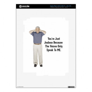 The Voices - Funny Sayings Quotes iPad 3 Decals