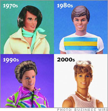 The Ken Doll through the decades