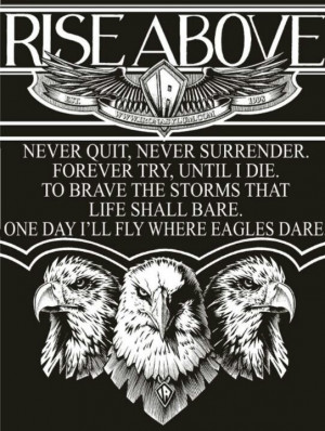 One day I'll fly where eagles dare