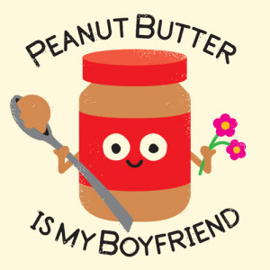 dating junk food threadless comfort food peanut butter spooning spoon ...