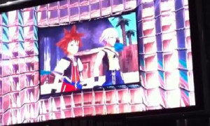 ... Riku's hair short here? In the clip in the first DDD trailer, Riku's