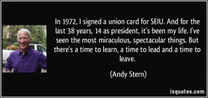 More Andy Stern Quotes