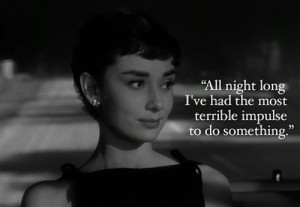 ... and white, impulse, ohmygoshilovethismovie, quote, sabrina, sabrina