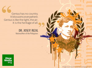 Jose Rizal Quote on “Being Genius”