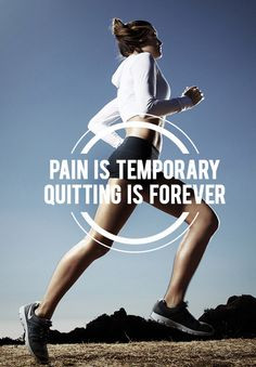 Running never takes more than it gives back. Remember this!!! More