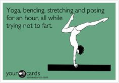 Yoga, bending, stretching and posing for an hour, all while trying not ...