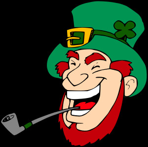 Laughing Man Smoking Pipe clip art