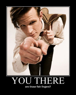 Fish fingers? Yes, and custard.