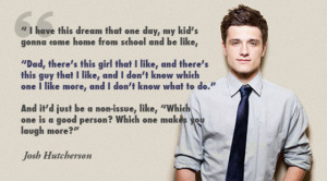 How refreshing! What a great role model Josh Hutcherson is, speaking ...