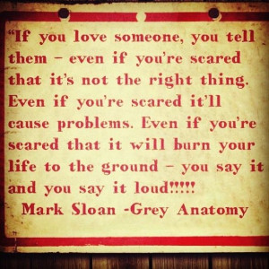 anatomy mark quotes | Just before Mark Sloan aka McSteamy died on Grey ...