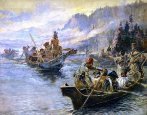 Lewis and Clark on the Lower Columbia Charles M Russell