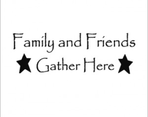 Primitive Friends and Family Large Wall Decal with Stars ...