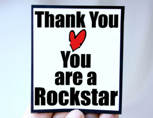 ... thank you quote magnet quote thank you you are a rockstar magnet