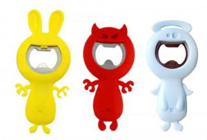 Cute Angel Rabbit Funny Devil Bottle Opener