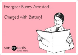 Energizer Bunny Arrested... Charged with Battery!